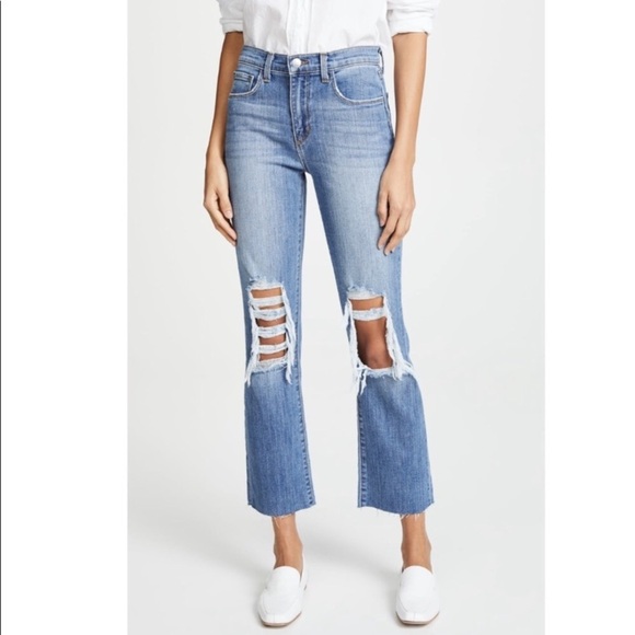 L’Agence Daria High Rise Crop Distressed Jean - Picture 15 of 15